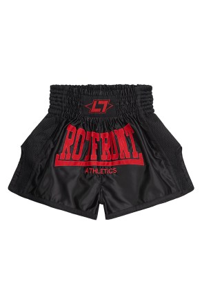 Less Talk Shorts Muay Thai Rotfront Black
