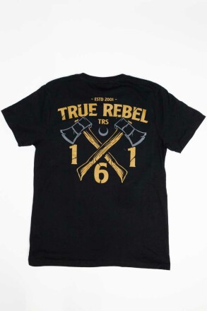 True Rebel T-Shirt Axes Black