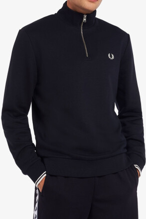 Fred Perry Halfzip Sweater Navy White