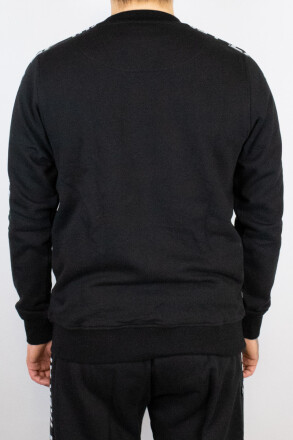 Less Talk Athletics Taped Sweater Black
