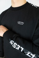 Less Talk Athletics Taped Sweater Black