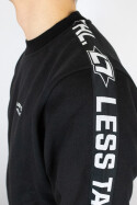 Less Talk Athletics Taped Sweater Black