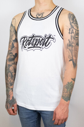 Less Talk Mesh Tanktop Rotsport White