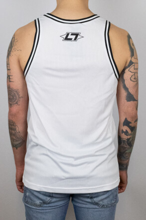Less Talk Mesh Tanktop Rotsport White