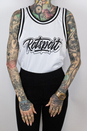 Less Talk Mesh Tanktop Rotsport White