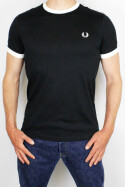 Fred Perry T-Shirt Taped Ringer Black L