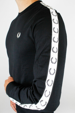Fred Perry Longsleeve Taped Black