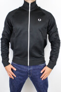 Fred Perry Taped Track Jacket Black White M