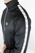 Fred Perry Taped Track Jacket Black White M