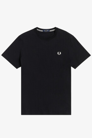 Fred Perry Crew Neck T-Shirt Black White