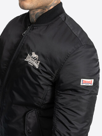 Lonsdale Tern Hill Bomber Jacket Black