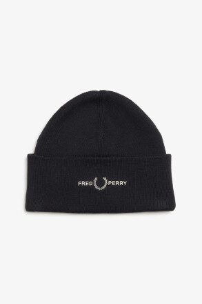 Fred Perry Beanie Graphic Black
