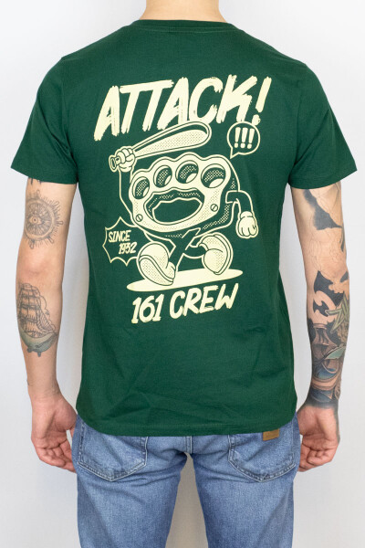 True Rebel T-Shirt Attack Bottle Green