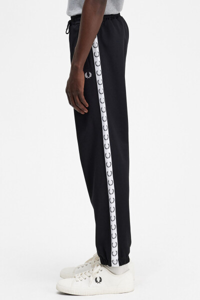 Fred Perry Taped Track Pants Black White M