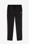 Fred Perry Taped Track Pants Black White M