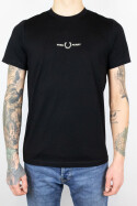 Fred Perry T-Shirt Embroidered Black 2XL