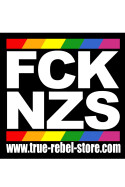 Sticker FCK NZS Pride Black (25 Stck, 10 x 10cm)