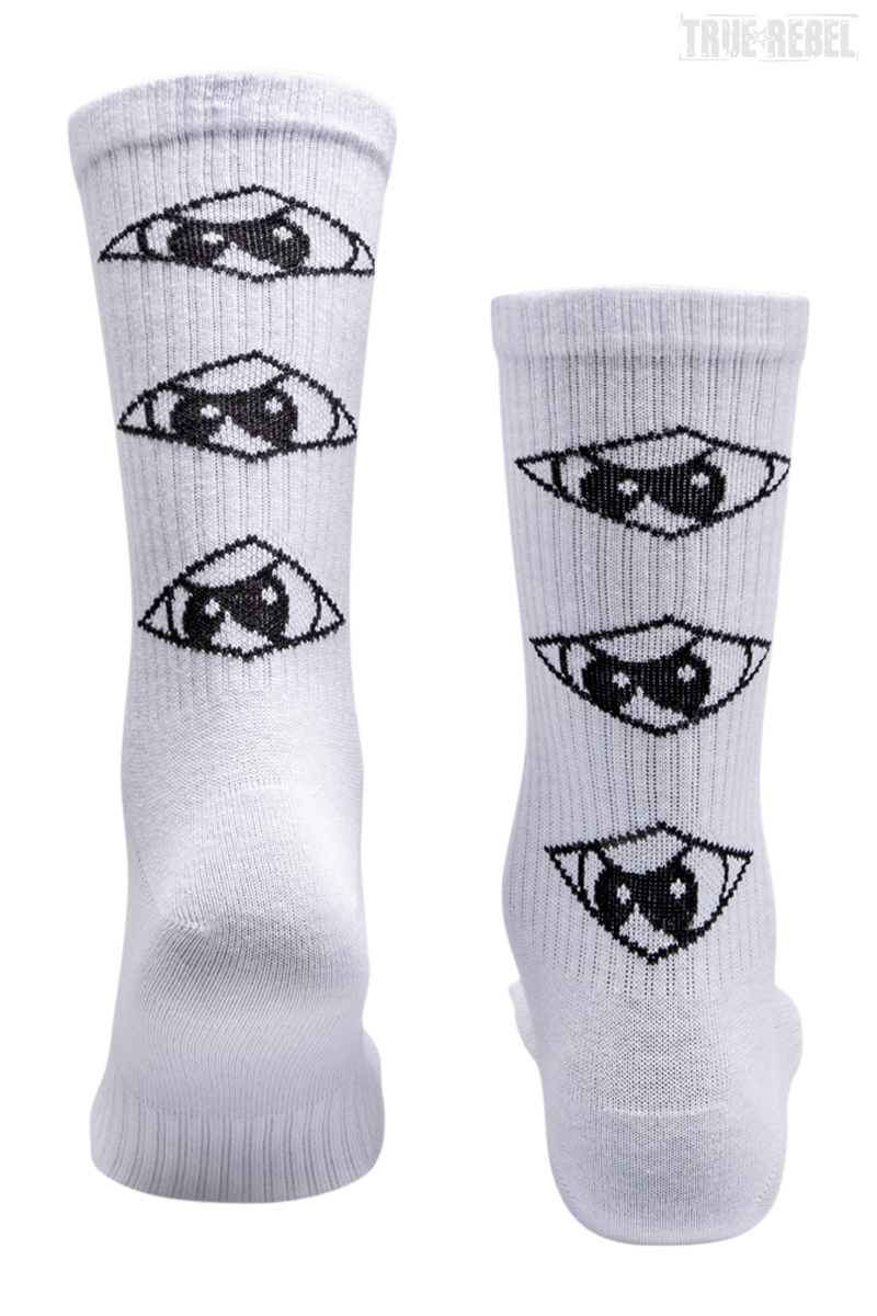 Unfair Athletics Triple Hash Socks White