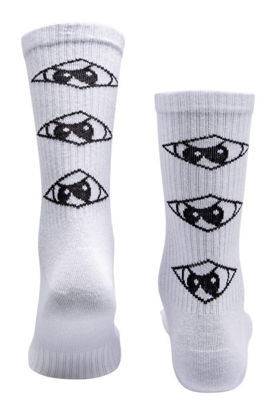 Unfair Athletics Triple Hash Socks White