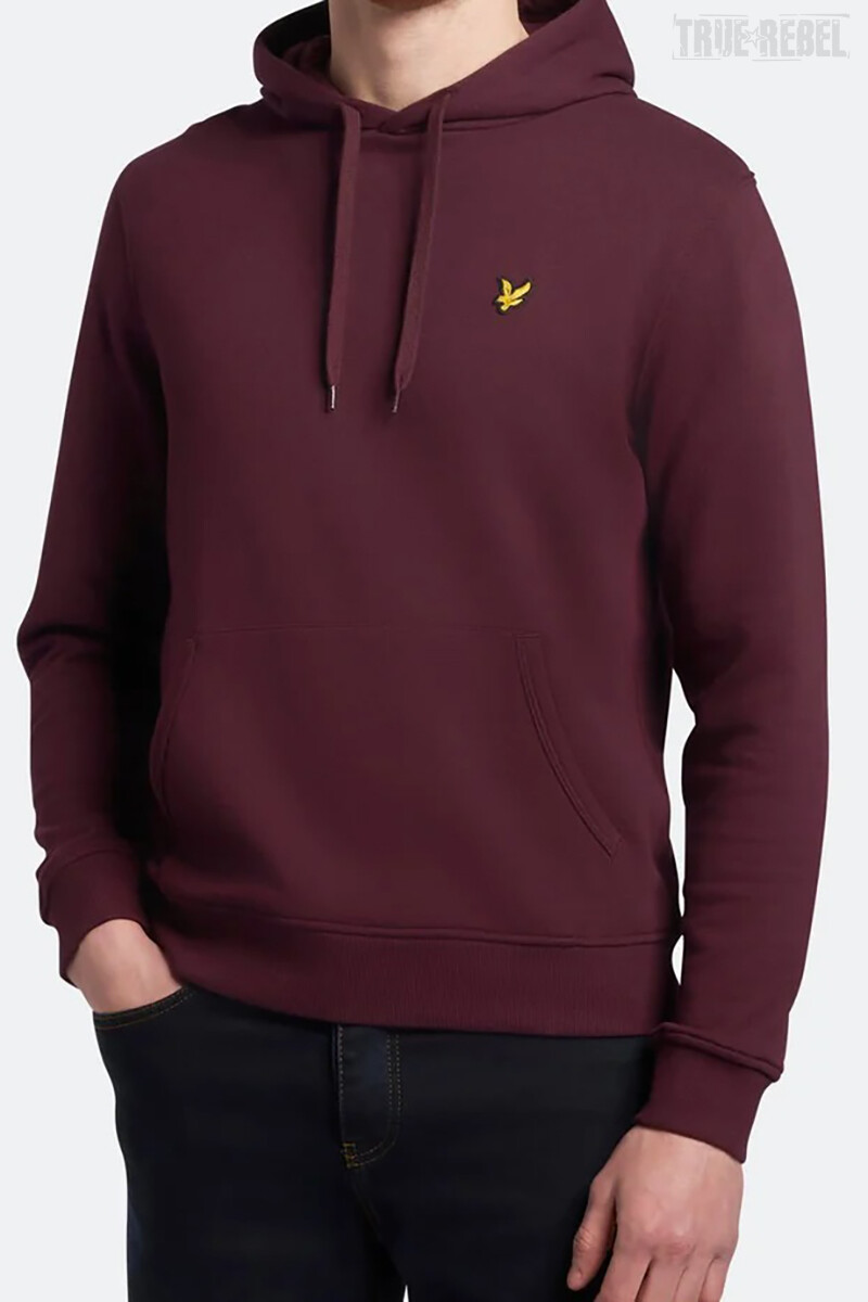 Lyle and scott burgundy hoodie hotsell