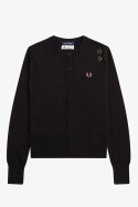 Fred Perry Amy Winehouse Cardigan Button Thru Black