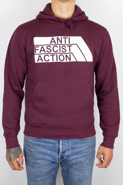 True Rebel Hoodie AFA 2.0 Burgundy White L