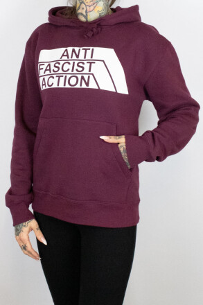 True Rebel Hoodie AFA 2.0 Burgundy White L