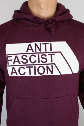 True Rebel Hoodie AFA 2.0 Burgundy White L