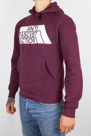 True Rebel Hoodie AFA 2.0 Burgundy White L