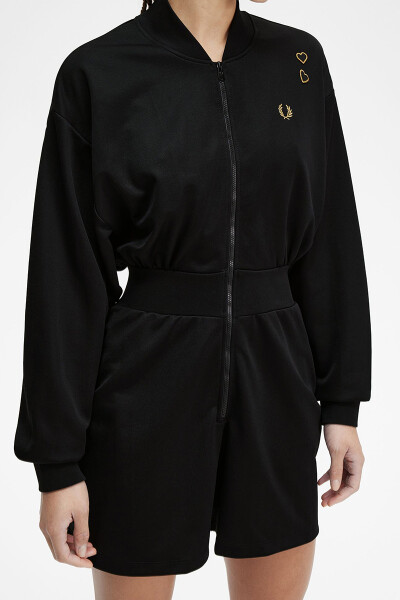 Fred Perry Amy Winehouse Playsuit Black