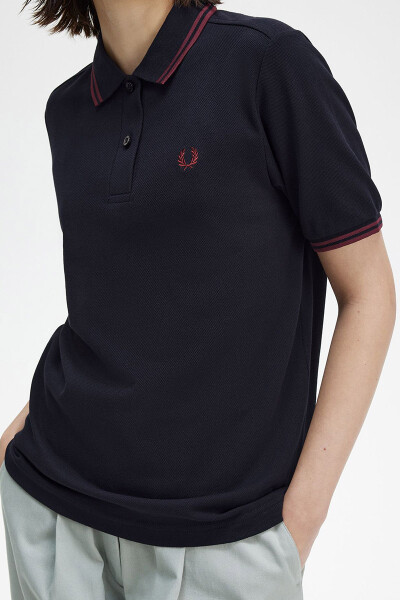 Fred Perry Ladies Polo Twin Tipped Navy