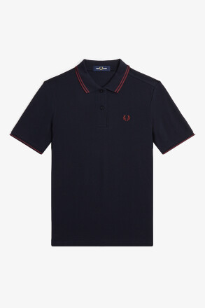 Fred Perry Ladies Polo Twin Tipped Navy