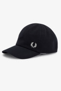 Fred Perry Classic Pique Cap Black Snow White