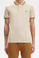 Fred Perry Polo Shirt Twin Tipped Oatmeal