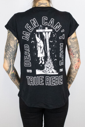 True Rebel Ladies Shirt Dead Men Black