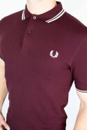 Fred Perry Polo Shirt Twin Tipped Oxblood 3XL 90 00