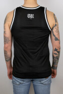 True Rebel Mesh Tank FCK NZS Outline Black