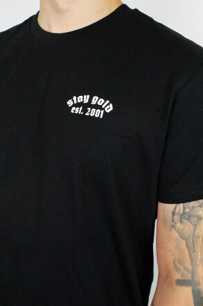 True Rebel T-Shirt Stay Gold Black