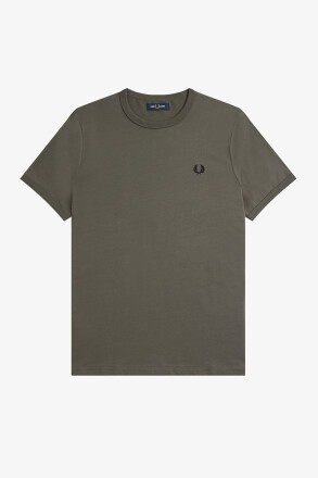 Fred Perry Ringer T-Shirt Field Green