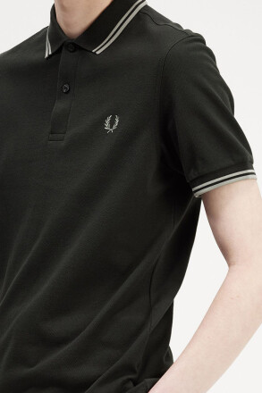 Fred Perry Polo Shirt Twin Tipped Night Green