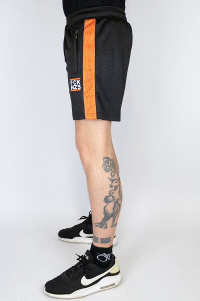 Black and orange basketball shorts deals