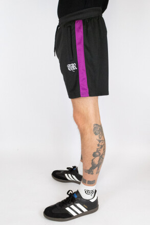 True Rebel Mesh Shorts Black Purple