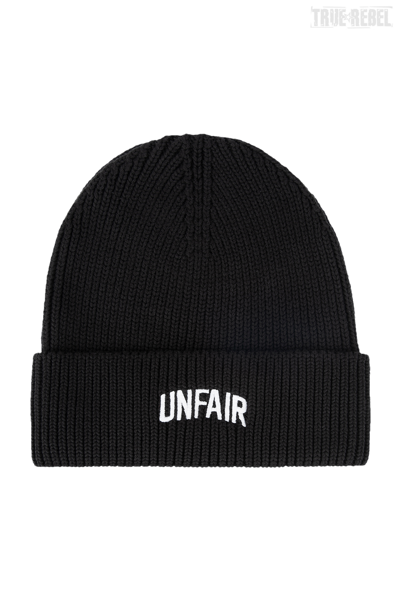 Unfair Organic Knit Beanie Black