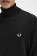 Fred Perry Roll Neck Jumper Night Green