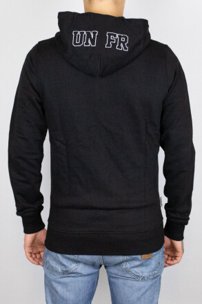 Unfair Athletics Hooded Heavy Cotton Fullzip Black