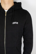 Unfair Athletics Hooded Heavy Cotton Fullzip Black