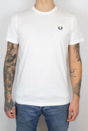Fred Perry Ringer T-Shirt Back Graphic White