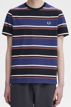 Fred Perry Bold Stripe T-Shirt French Navy