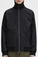Fred Perry Knitted Rib Tennis Bomber Jacket Black