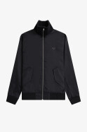 Fred Perry Knitted Rib Tennis Bomber Jacket Black